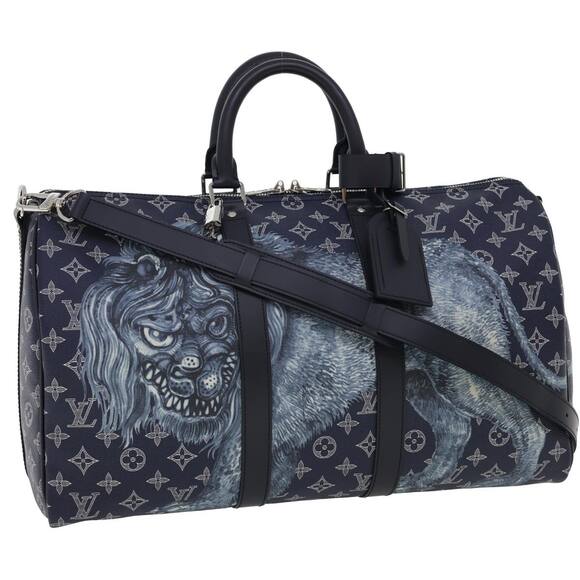 LOUIS VUITTON Monogram Savanna Keepall Bandouliere 45 Boston M54129 - Picture 1 of 16